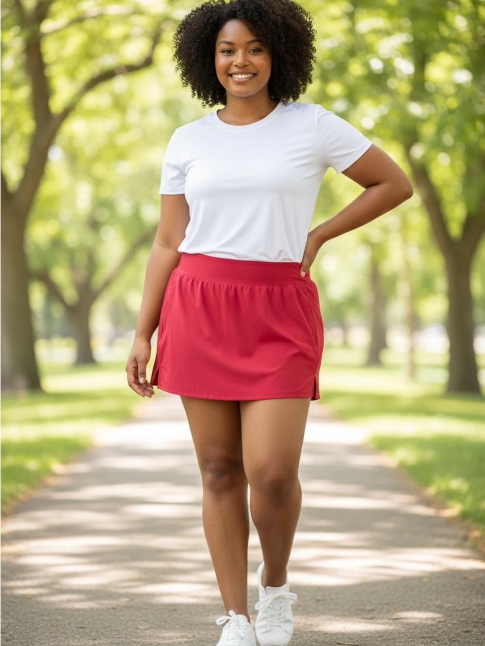 NWT All In Motion  plus size Vibrant Coral Active skort size 4x
